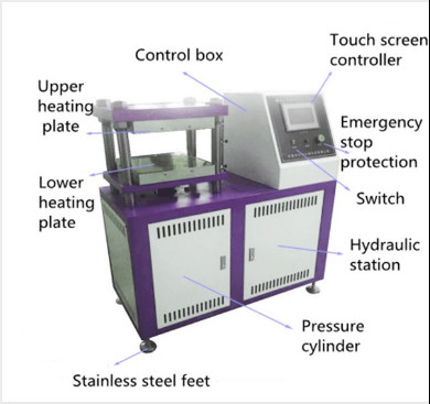 Maschine zum Vulkanieren von kleinen Platten Maschine zum Pressen und Formen von Produkten ohne Modellmaschine